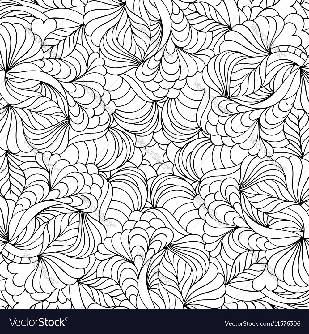 Abstract hand drawn pattern