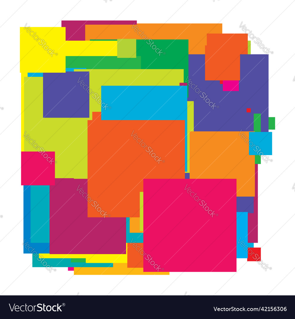 Abstract overlapping squares pattern vector image Abstract overlapping squares pattern