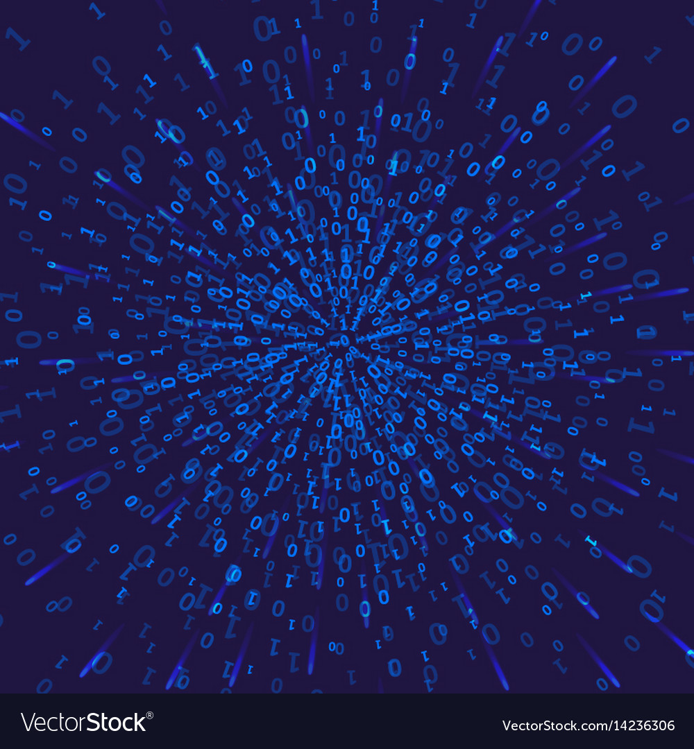 Binary Code Digital Matrix