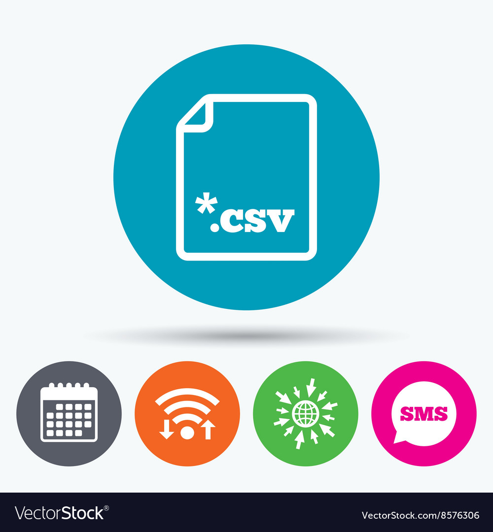 File document icon download csv button