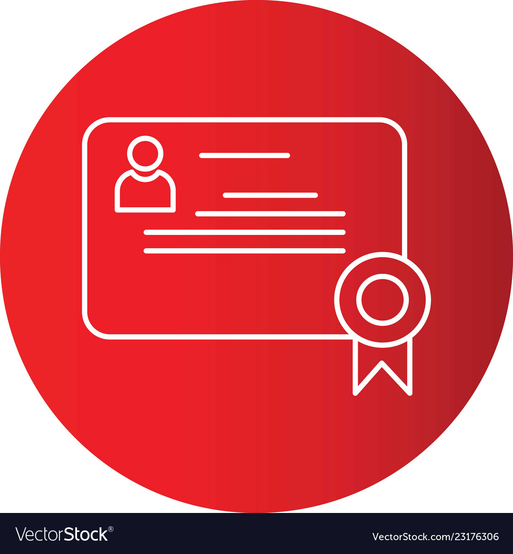 Gradient line circle perfect icon or pigtogram