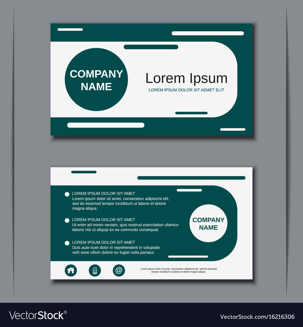 modern business visiting card design royalty free vector