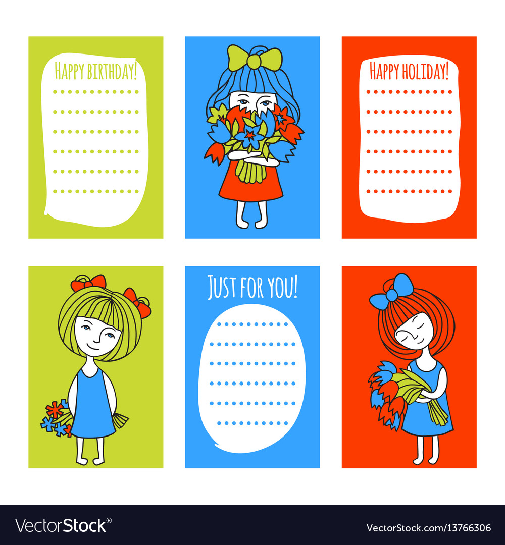 Print templates set Vector Image Print templates set