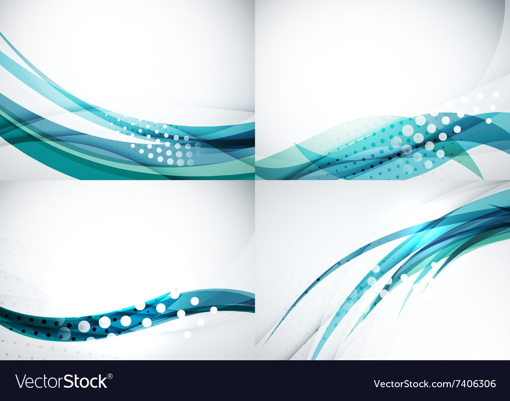 Set of abstract backgrounds elegant colorful