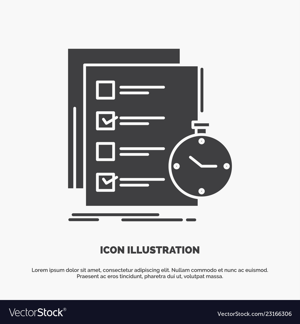 Task List Check Time Icon