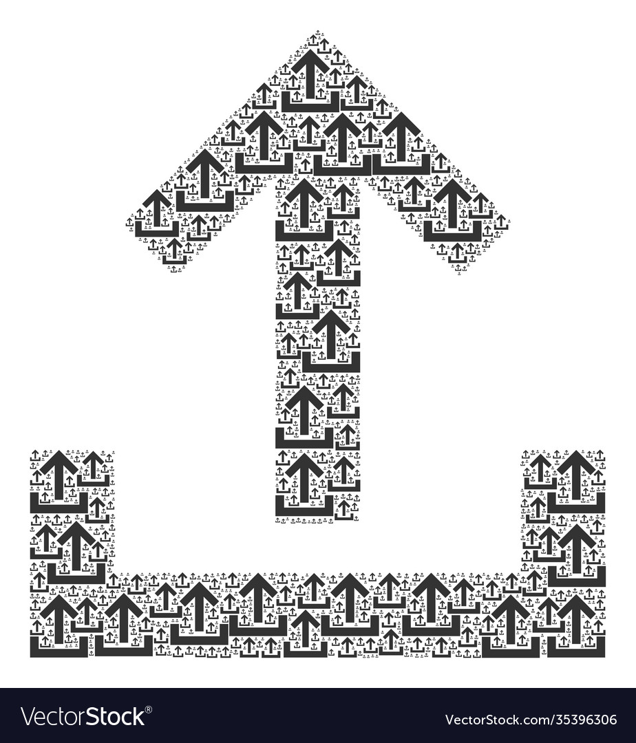 Upload recursive mosaic itself items vector image Upload recursive mosaic itself items