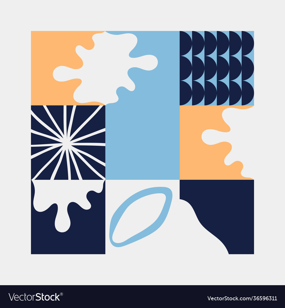 Abstract pattern design elements vector image Abstract pattern design elements