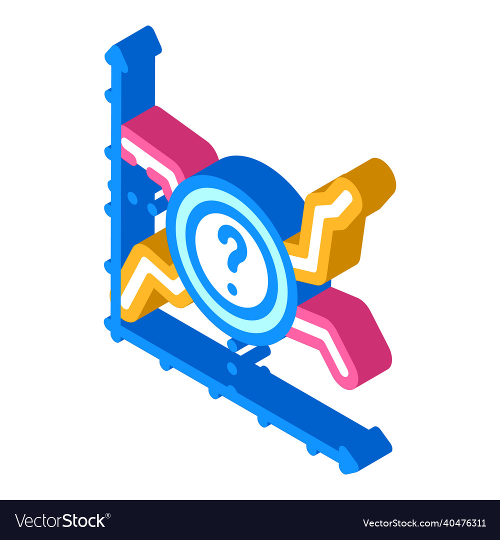 Analyze data science isometric icon vector image Analyze data science isometric icon