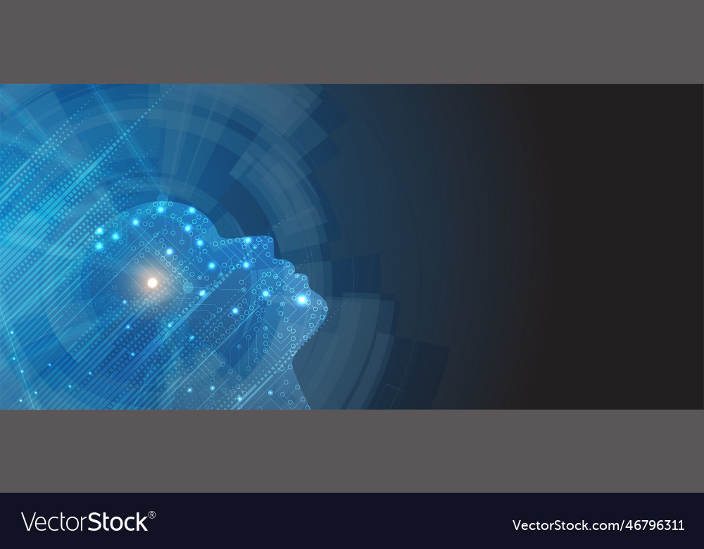 Artificial intelligence technology web background