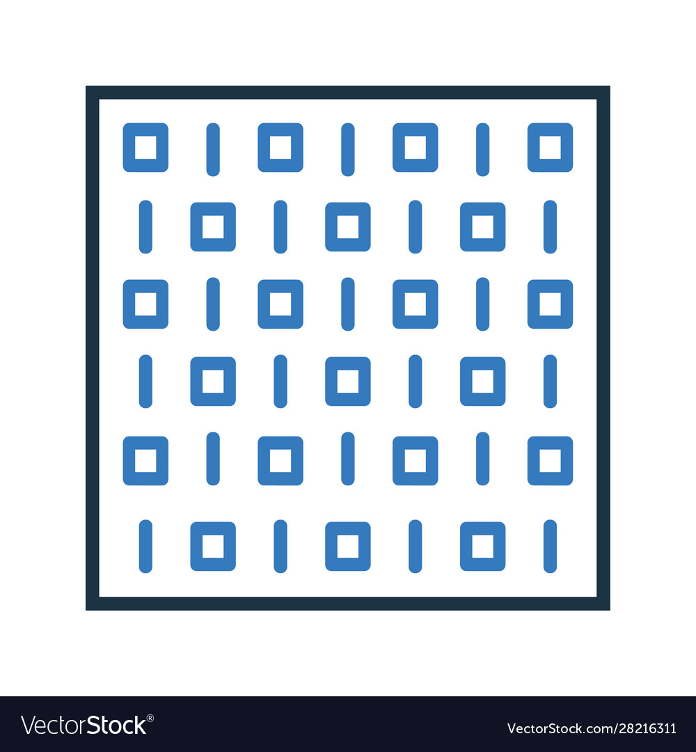 Binary number code coding icon