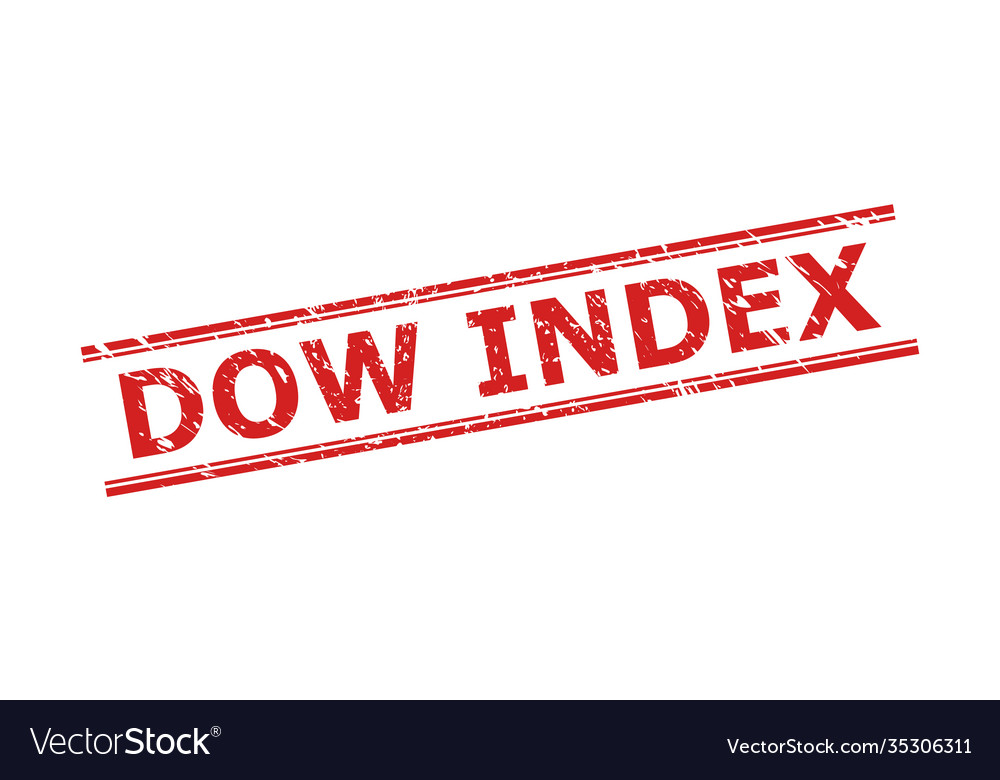 Dow index stamp with unclean surface and double
