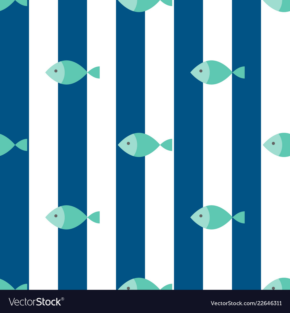 Fish seamless pattern for use as wrapping paper