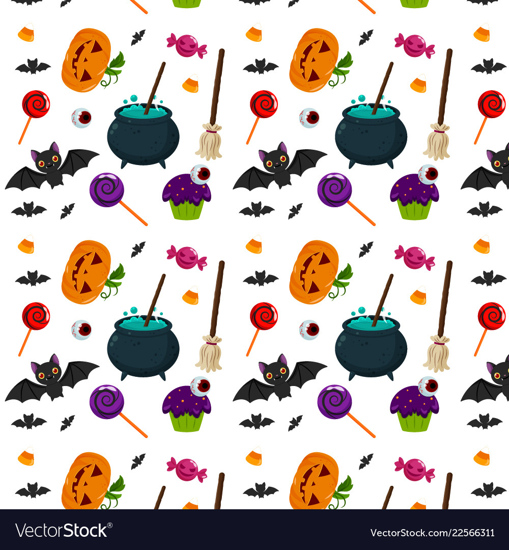 Halloween elements pattern