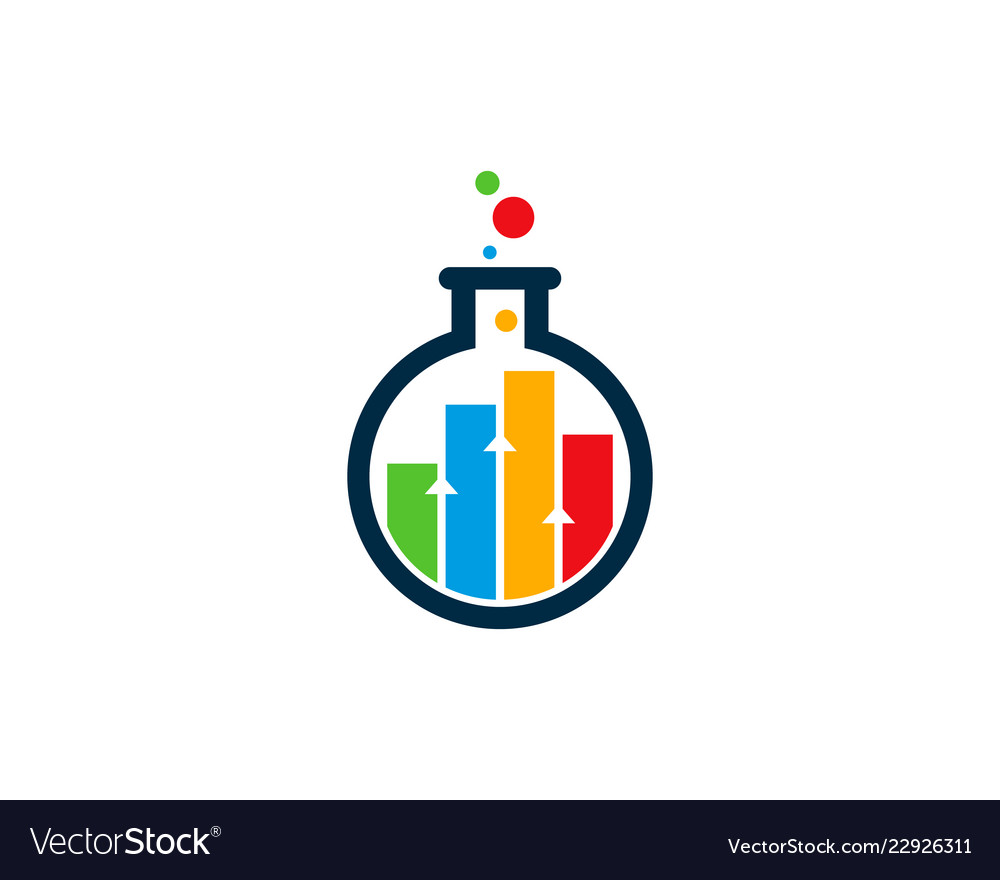 Lab statistic logo icon design