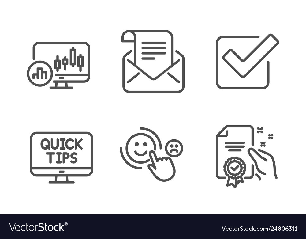Mail newsletter web tutorials and customer vector image Mail newsletter web tutorials and customer