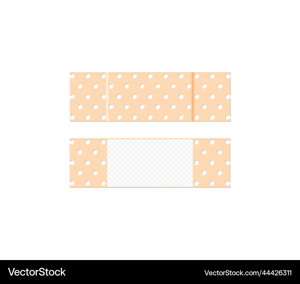 Medical plaster first aid band strip Royalty Free Vector