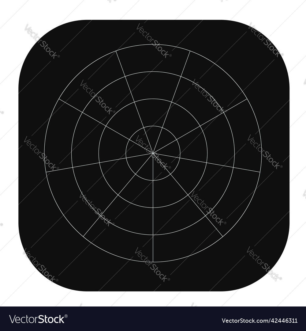 Polar kreisförmiges Gitternetz Piste Diagrammelement vector image Polar kreisförmiges Gitternetz Piste Diagrammelement