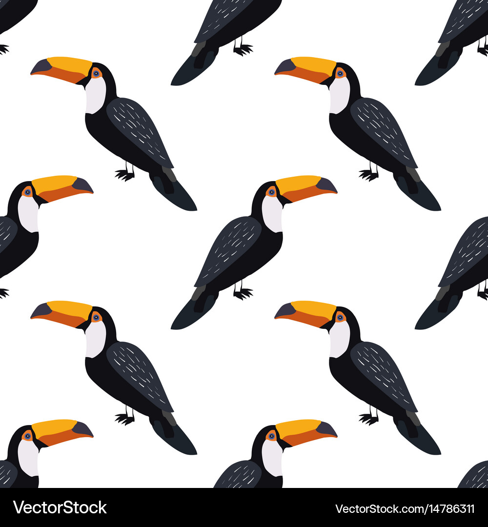 Seamless pattern with birds Royalty Free Vector Image