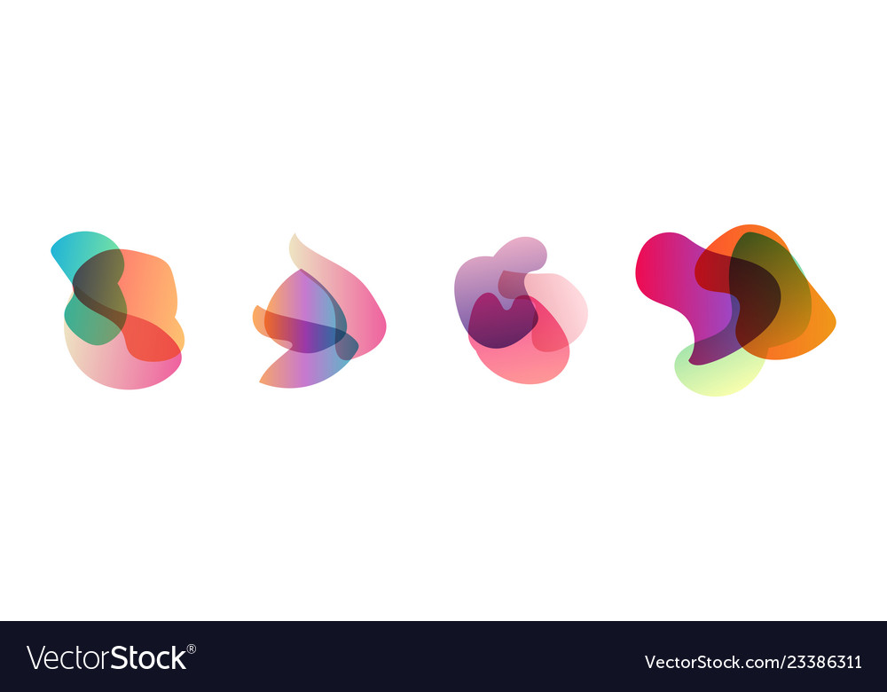 Set of colorful elements design