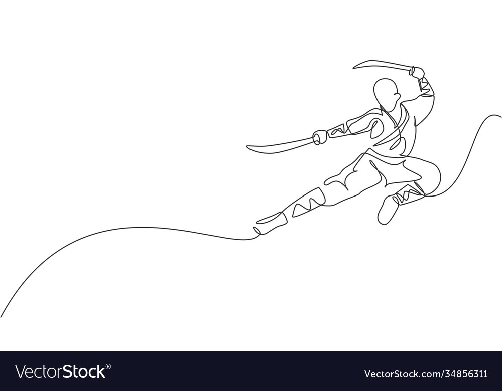 Shaolin Monk in Dynamic Pose