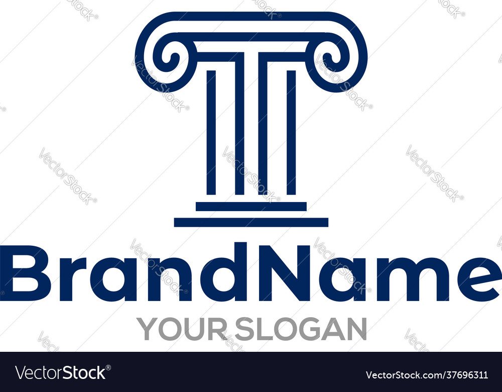 T pillar logo design