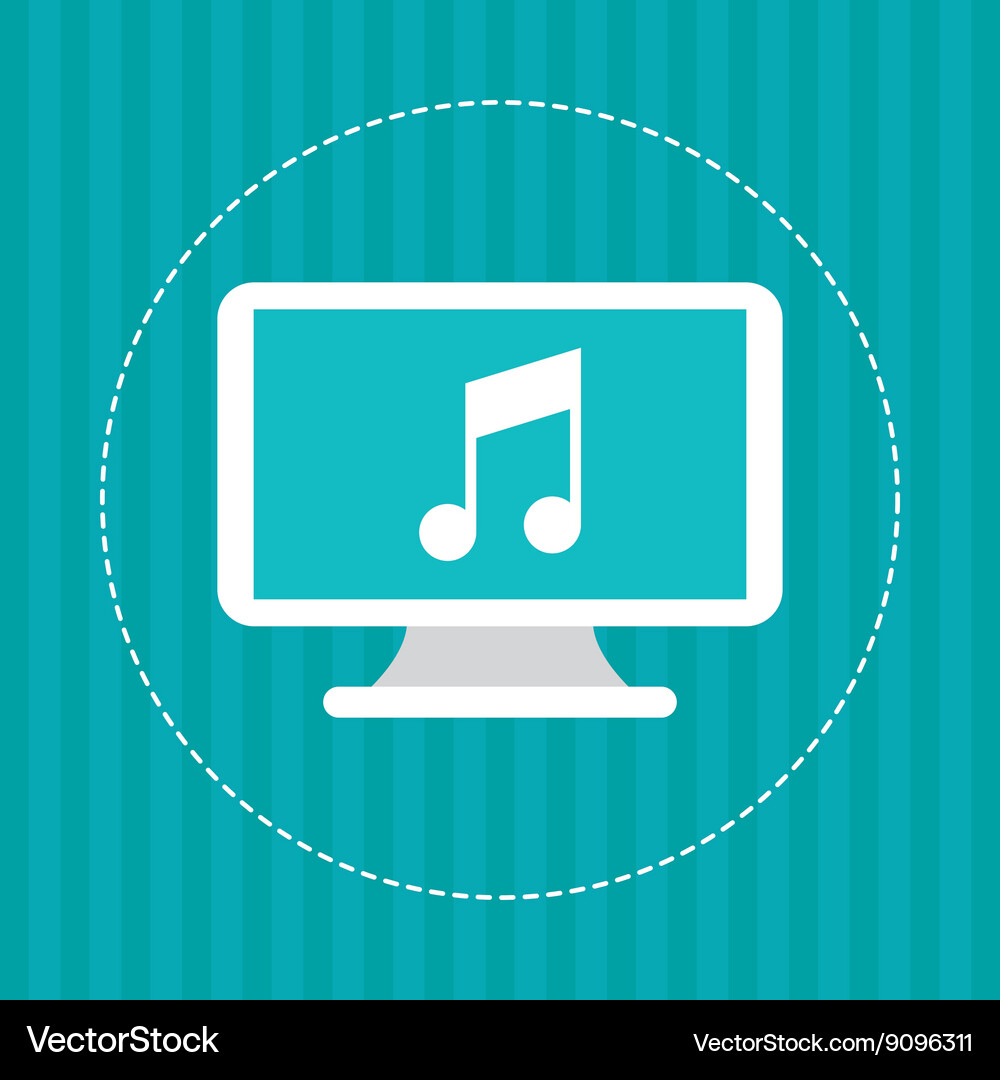 Technology design computer icon colorful Vector Image