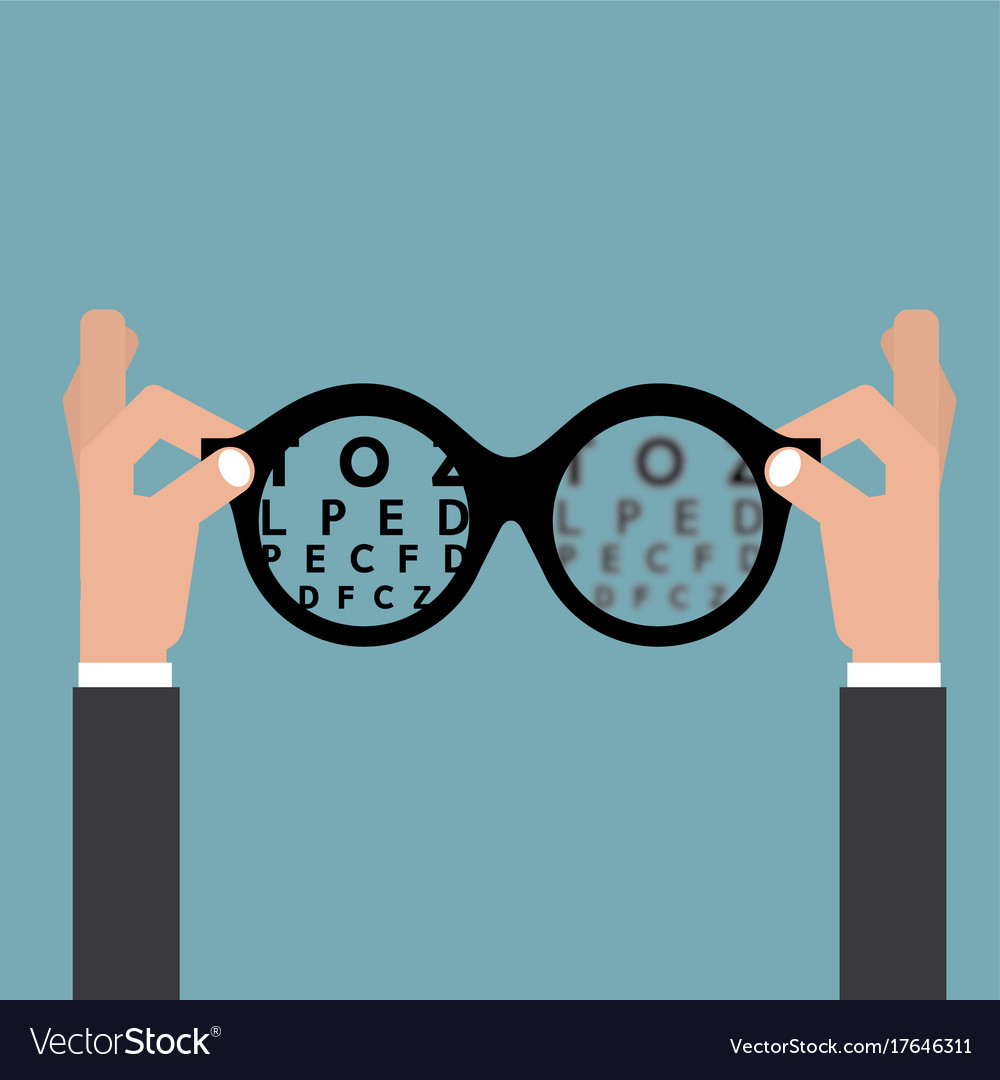 Vision of eyesight eye care concept Royalty Free Vector