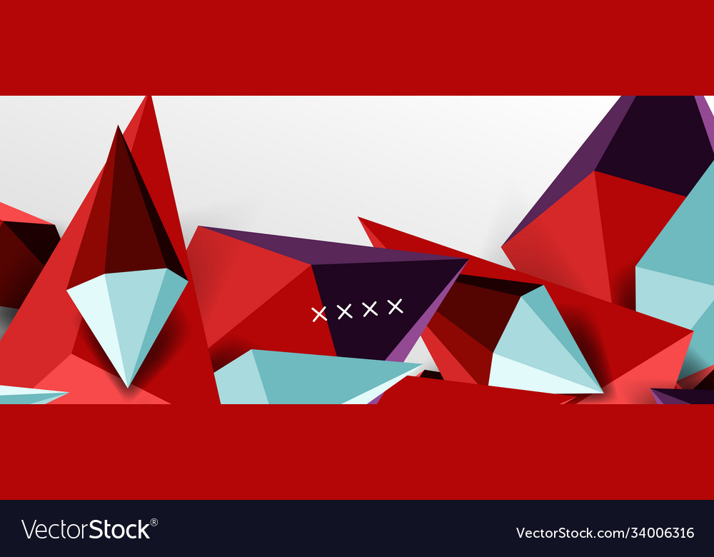 3d low poly abstract shape background