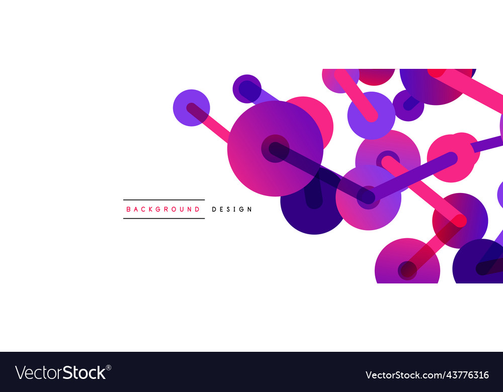 Abstract background round dots connected by lines
