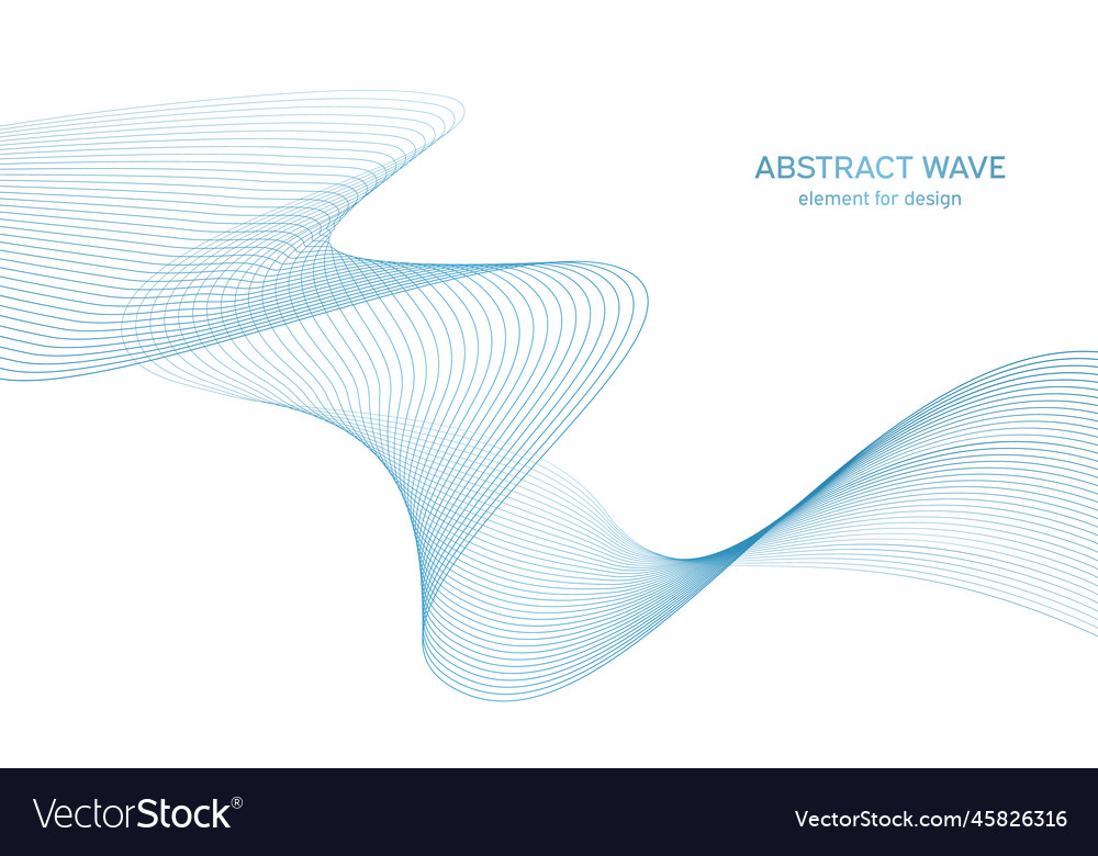 Abstract colorful wave element for design vector image Abstract colorful wave element for design
