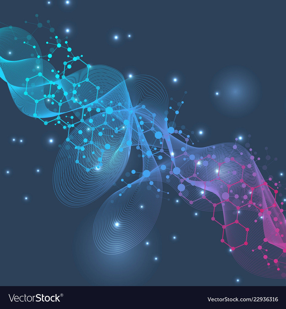 Big data visualization background modern vector image Big data visualization background modern