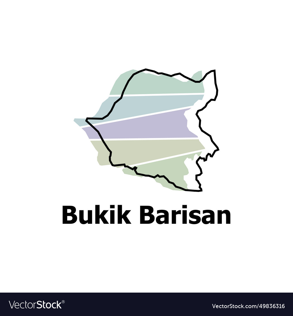 Bukik barisan map of indonesia country