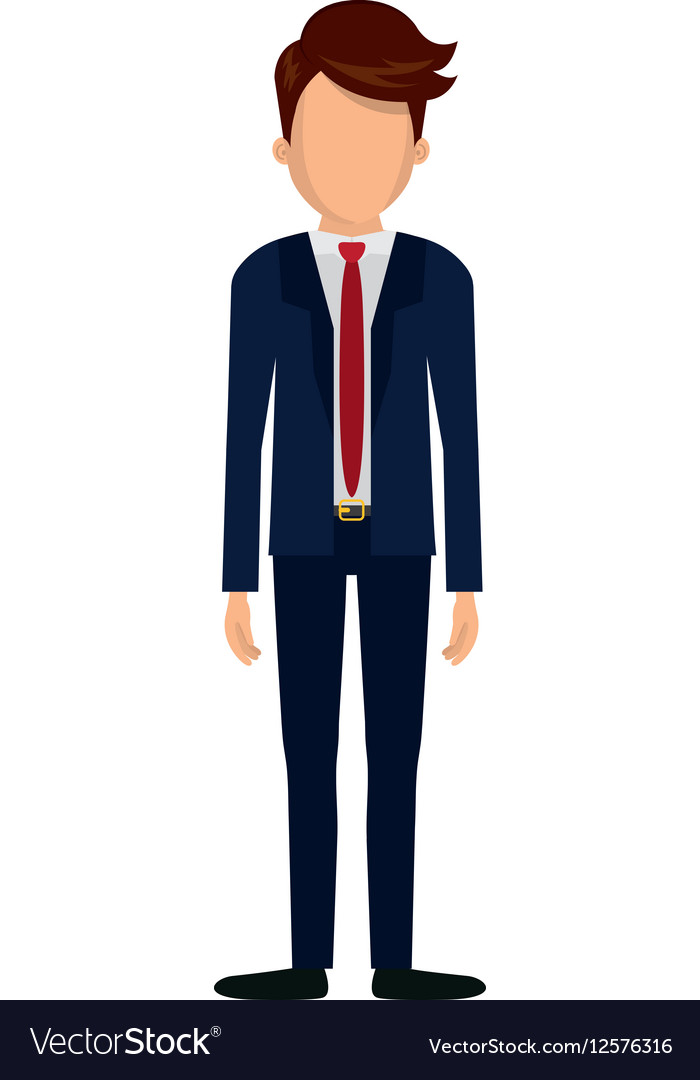 Businessman executive profile Royalty Free Vector Image