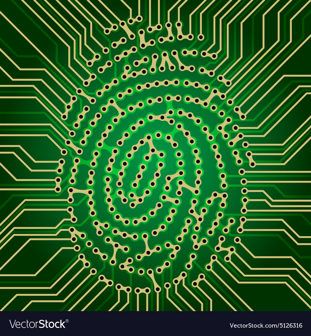 Circuitry Fingerprint Pattern