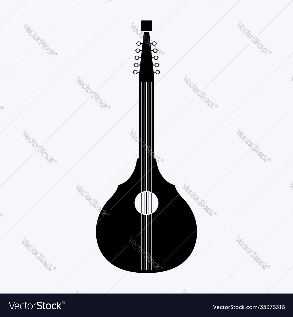 English guitar or citra a cittern type stringed