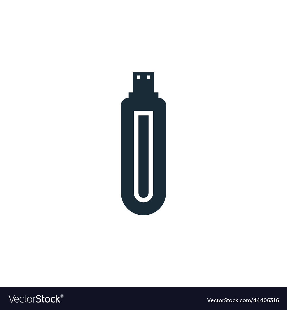 Flash drive icon design template elements Vector Image Flash drive icon design template elements