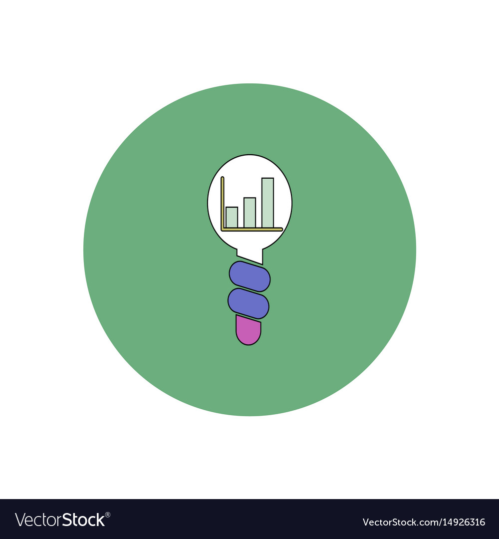 In flat design of column chart