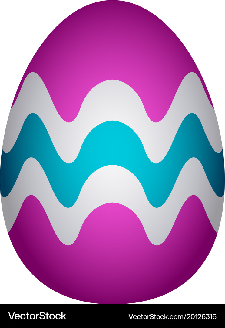 Isolated easter egg Royalty Free Vector Image - VectorStock