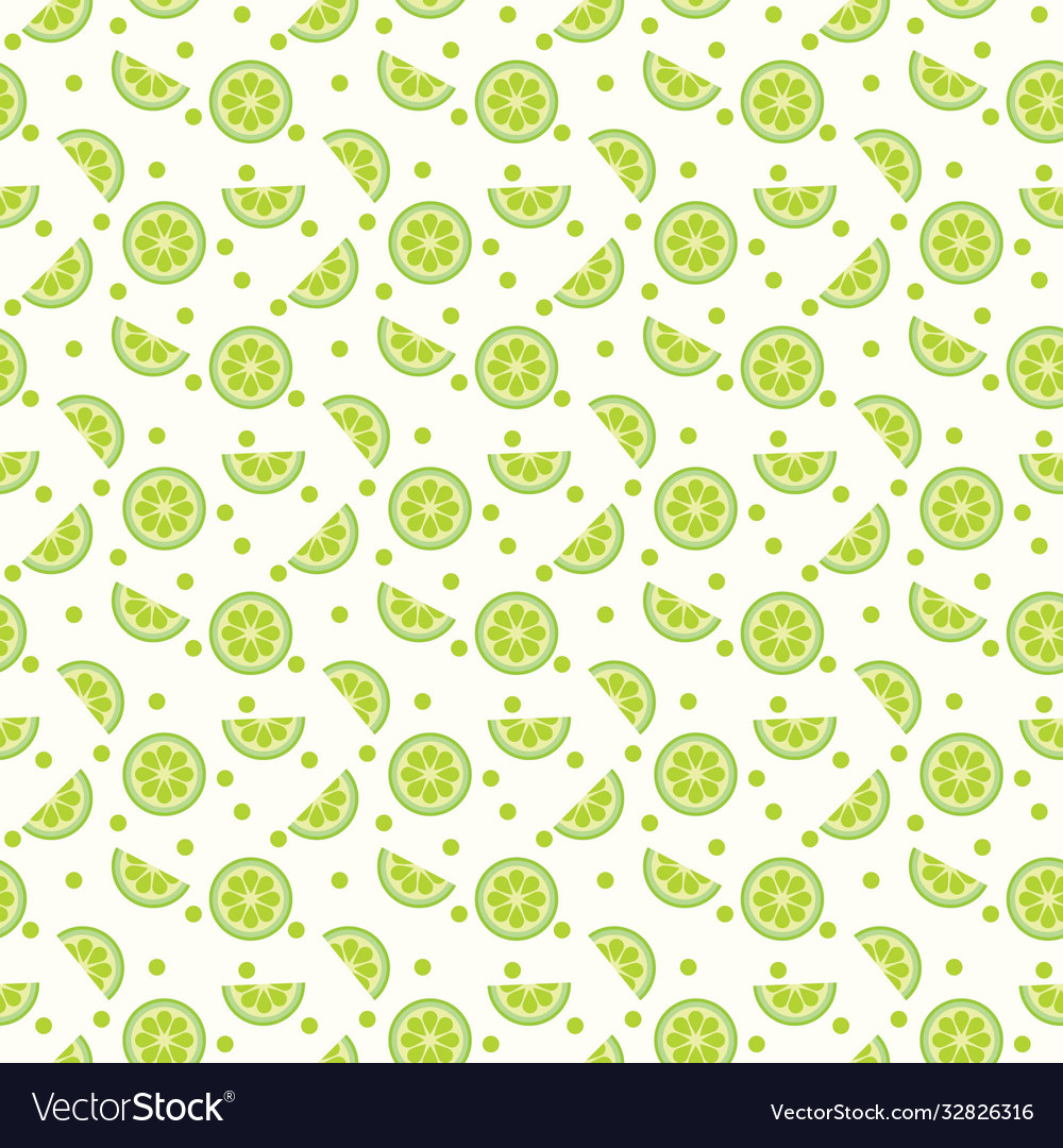 Lime soda repeat pattern deign vector image Lime soda repeat pattern deign