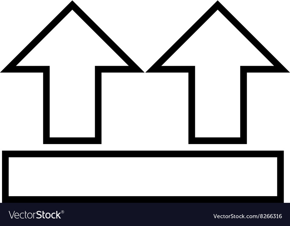 Move arrows up contour icon