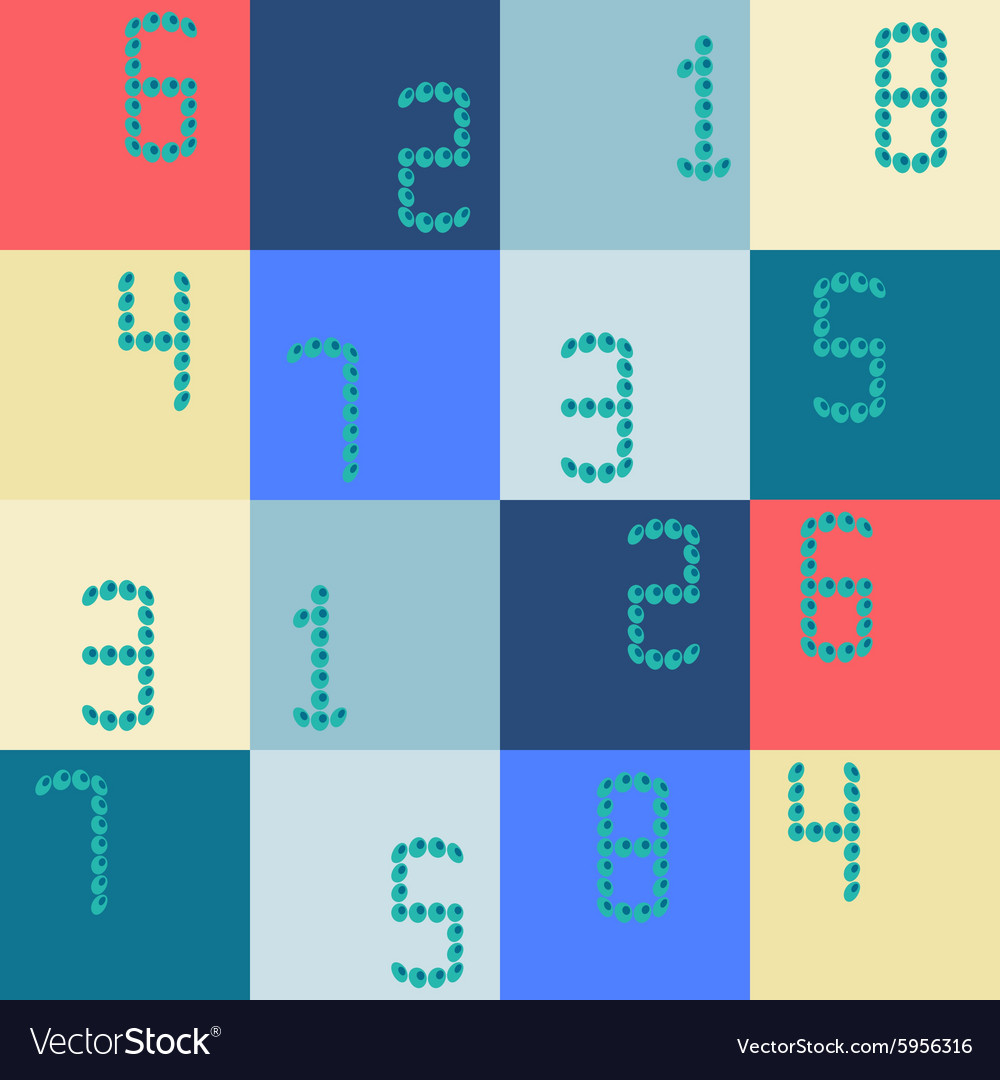Seamless background with numbers