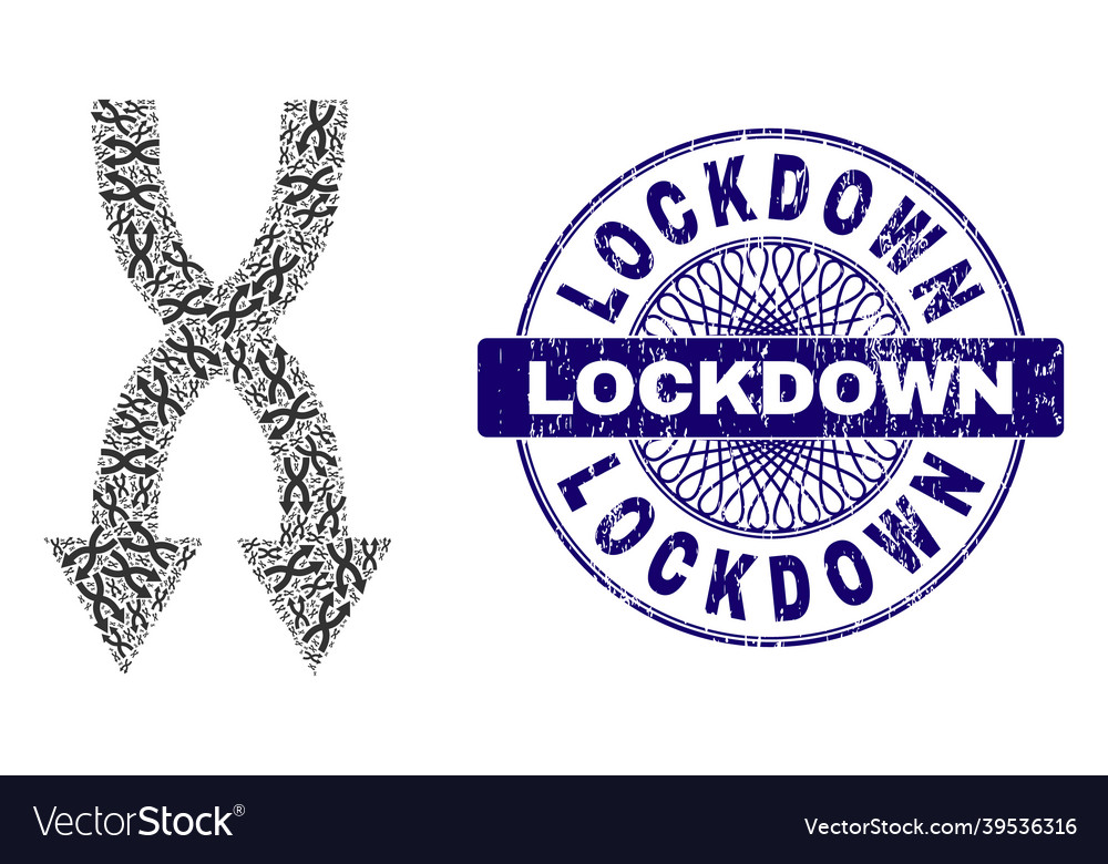 Shuffle arrows down recursion composition vector image Shuffle arrows down recursion composition