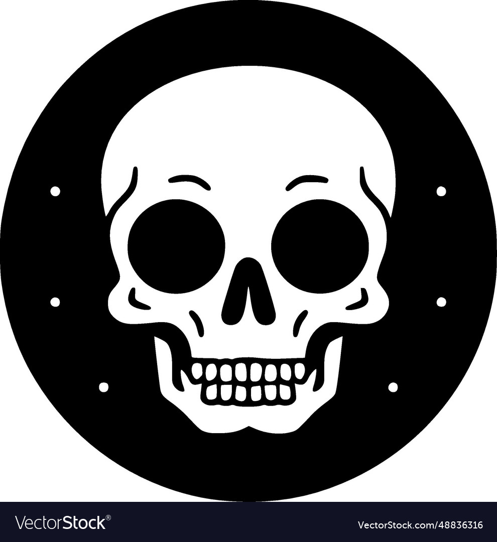 Skull - minimalist and simple silhouette