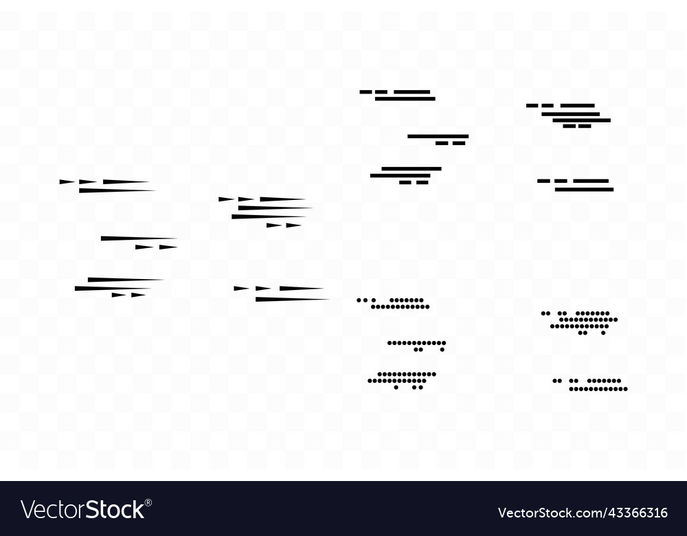 Speed lines isolated set motion effect for your vector image Speed lines isolated set motion effect for your
