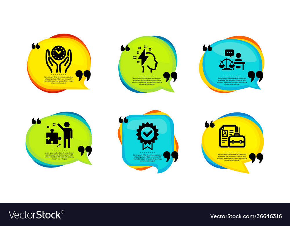 Strategy certificate and brainstorming icons set Vector Image Strategy certificate and brainstorming icons set