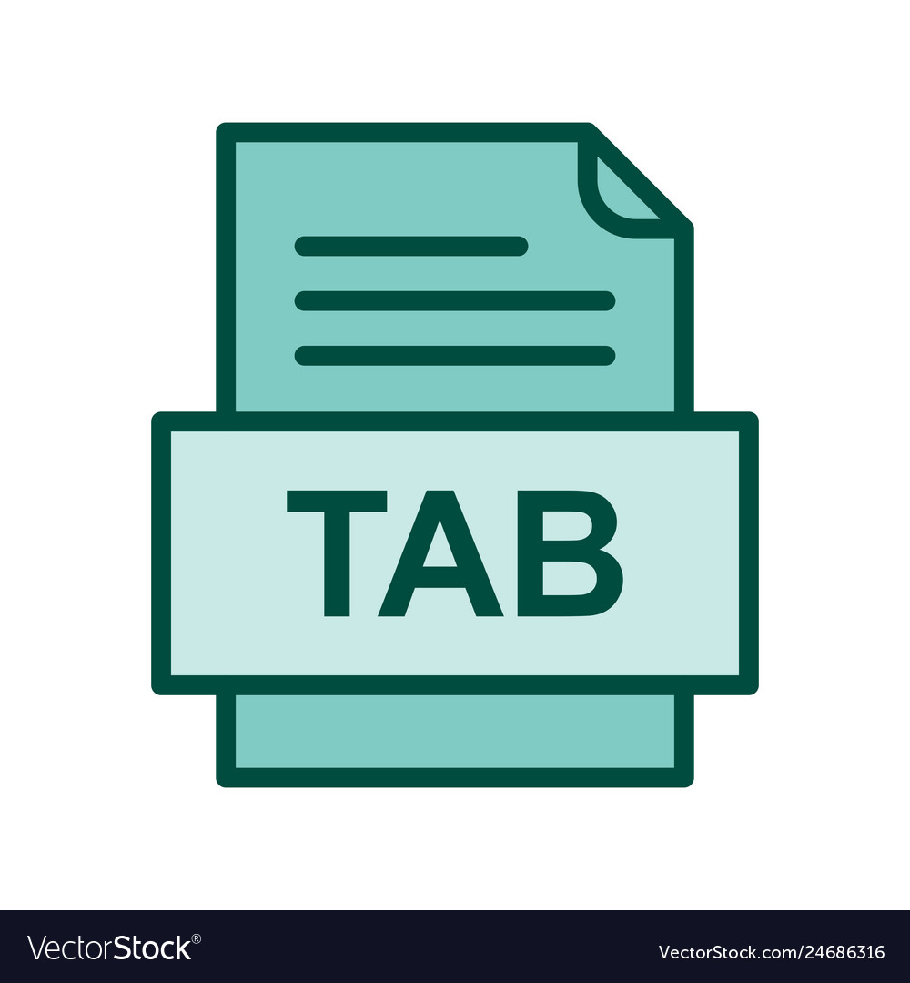Tab file document icon