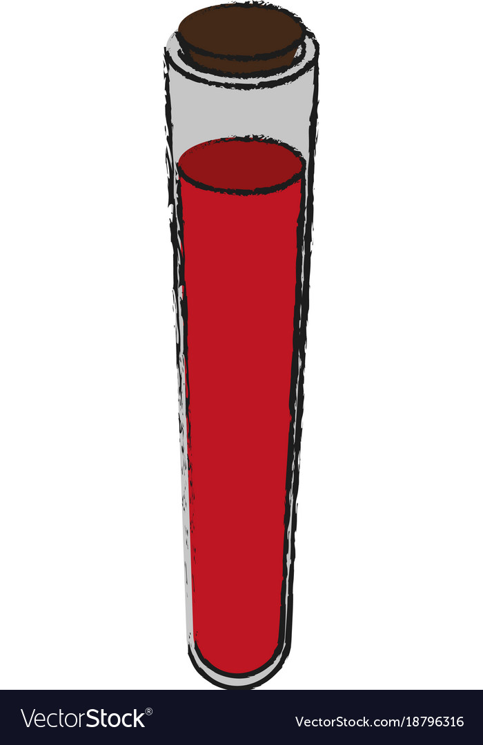 Test tube with blood