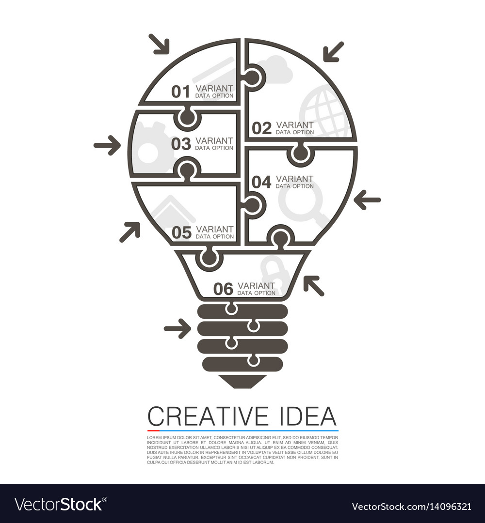 Bulb idea of working with puzzles