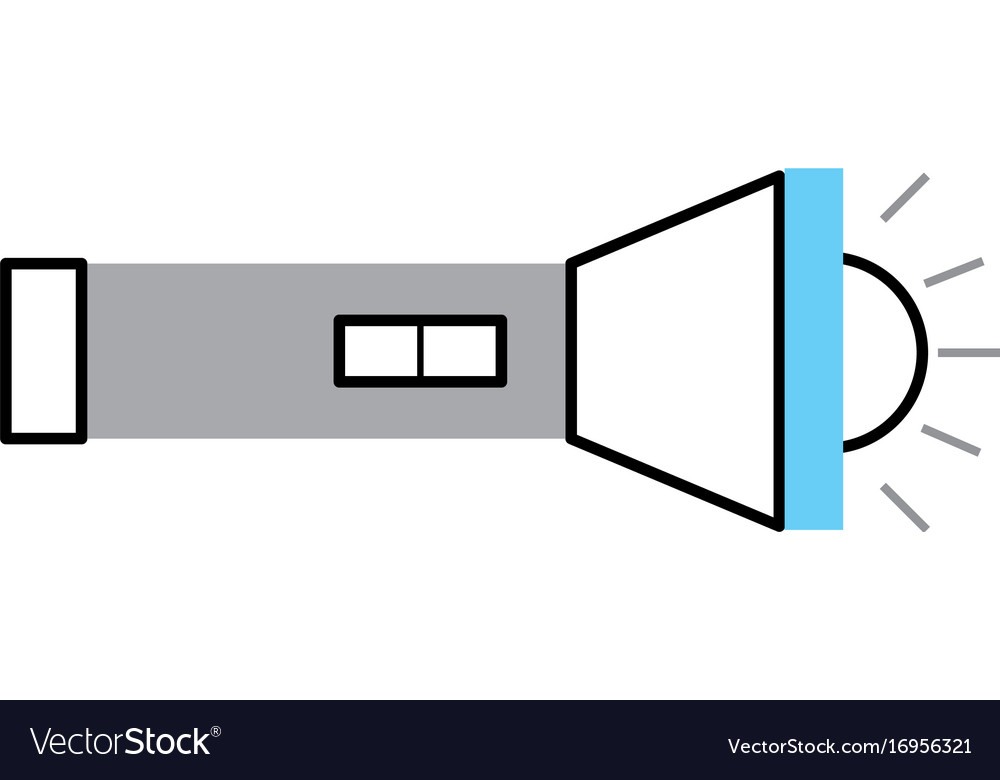 Flash light isolated icon