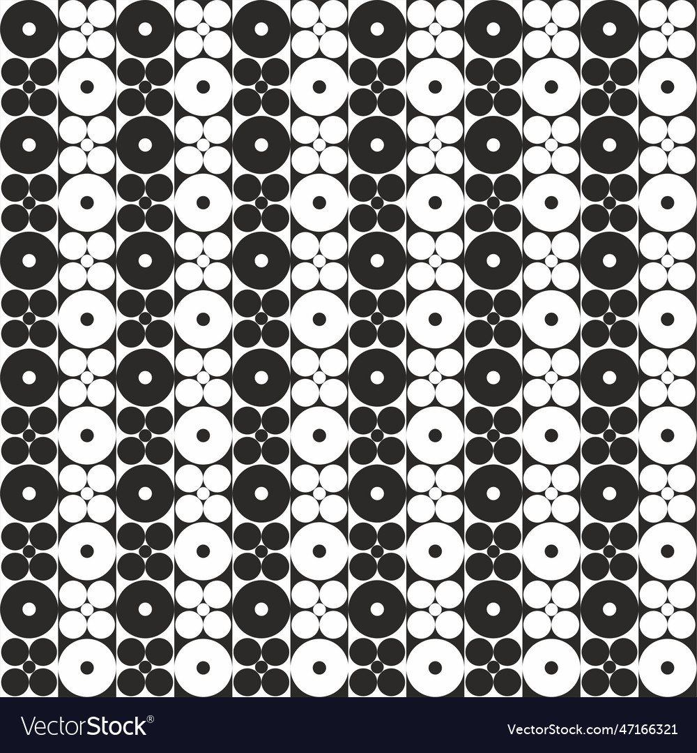 Geometric seamless pattern with circles